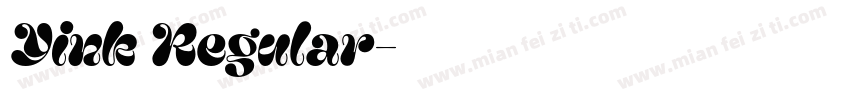 Yink Regular字体转换